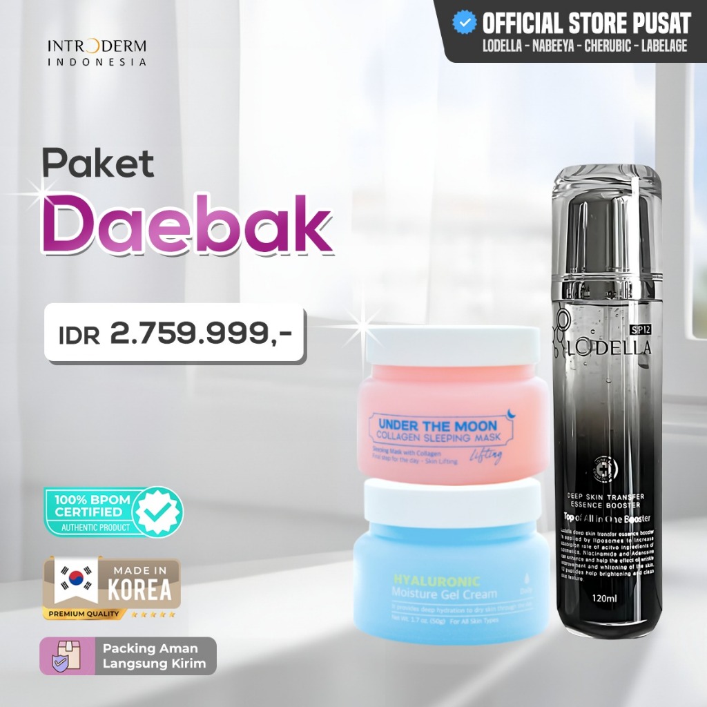 Introderm Indonesia | PROMO 12.12 | PAKET DAEBAK Lodella Nabeeya Series