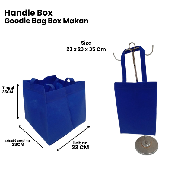 

Tas Handle Box / Tas Spunbond / Goodie bag Box makan