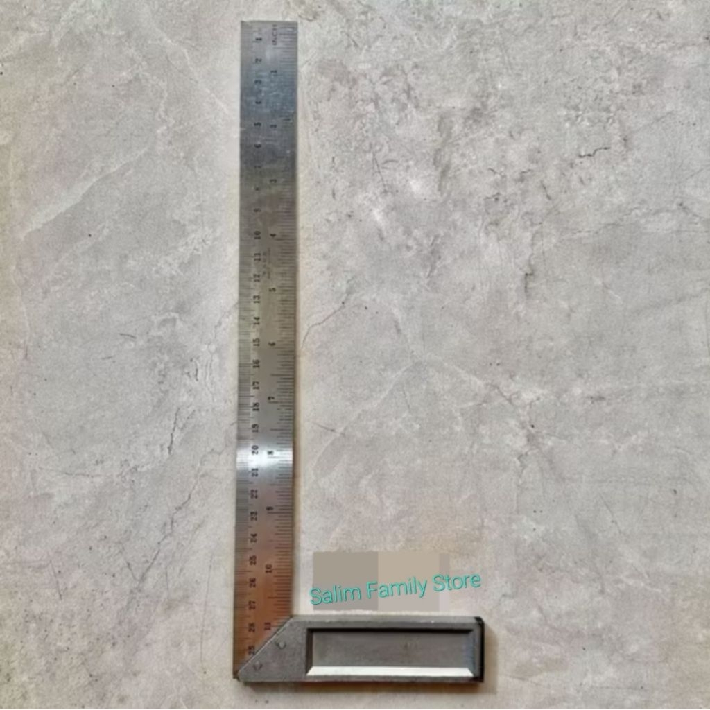 Siku Meteran Siku L Tukang Penggaris Siku Tukang 12"