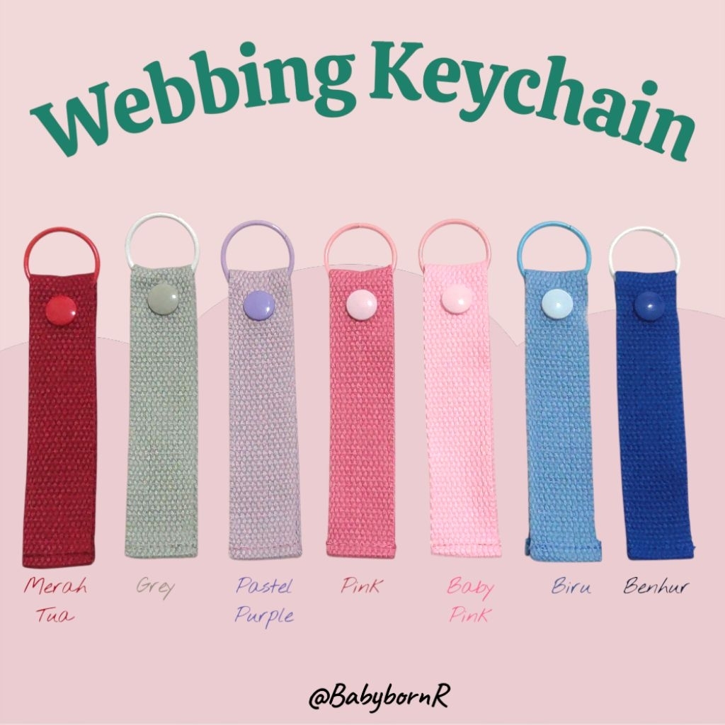 Gantungan Webbing katun kanvas 2.5 cm