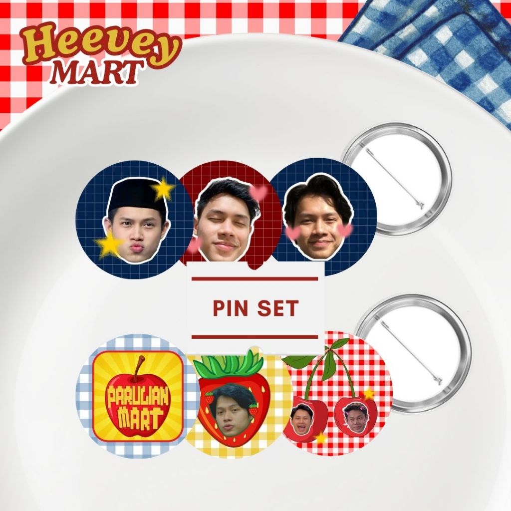 PIN BUTTON GLITER RONY PARULIAN | PIN RONY PARULIAN | PIN STRAWBERRY | RONY PARULIAN