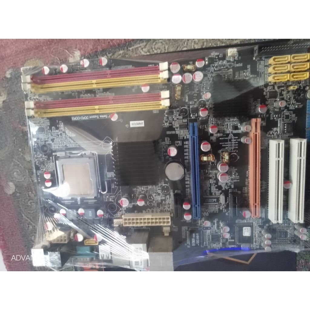 motherboard mobo gaming jw-p45pro-fusion h+ series bonus procesor sesuai stock yang ada