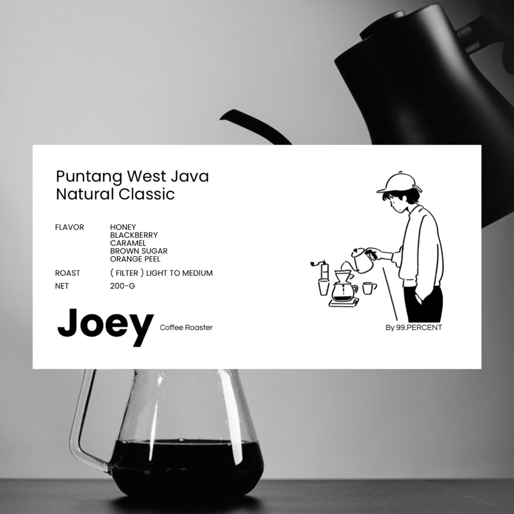 

biji kopi arabika puntang natural filter roasted 200 gr