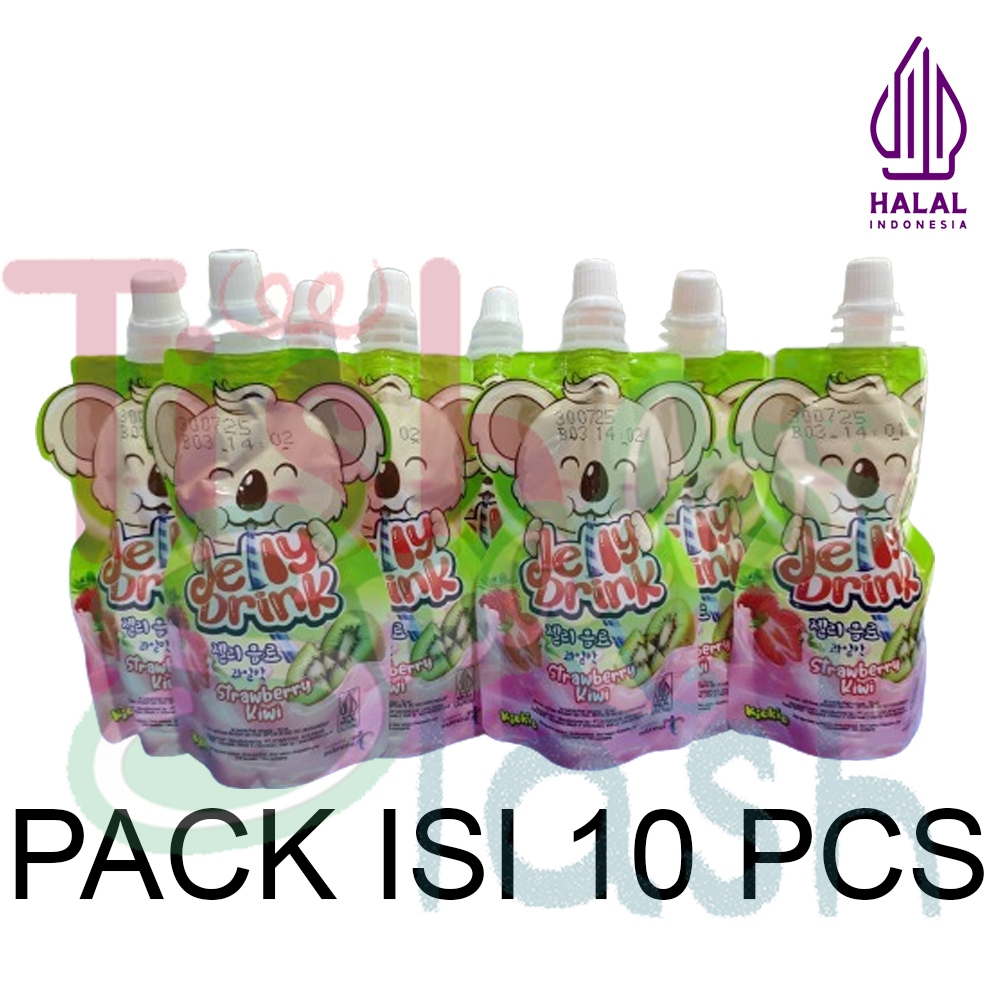 

[PACK ISI 10] Minuman Jelly Kiokio Strawberry Kiwi HALAL 70ml