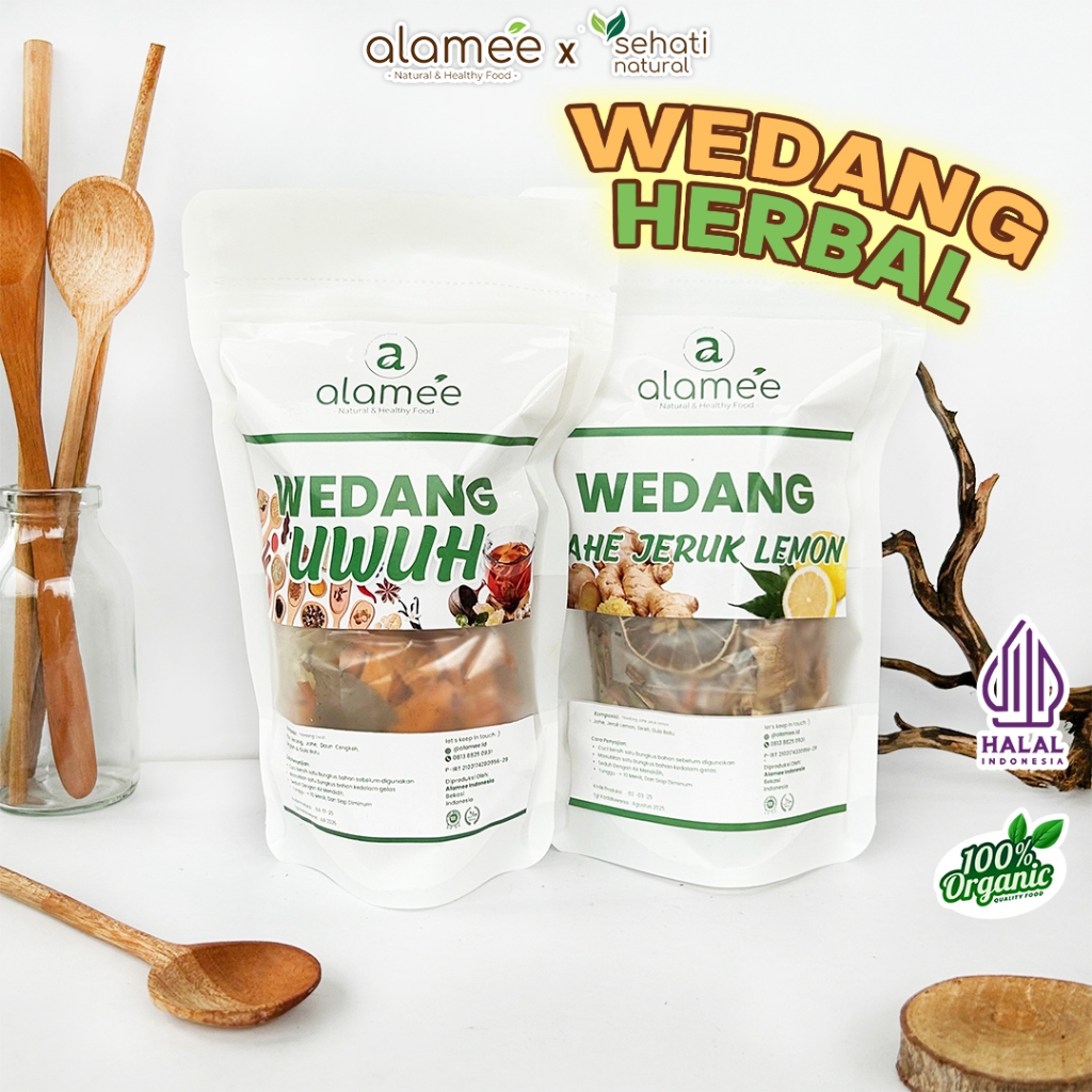 

ALAMEE Wedang Uwuh Komplit Premium Asli Rempah Minuman Herbal Alami Langsung Seduh Lengkap JSR