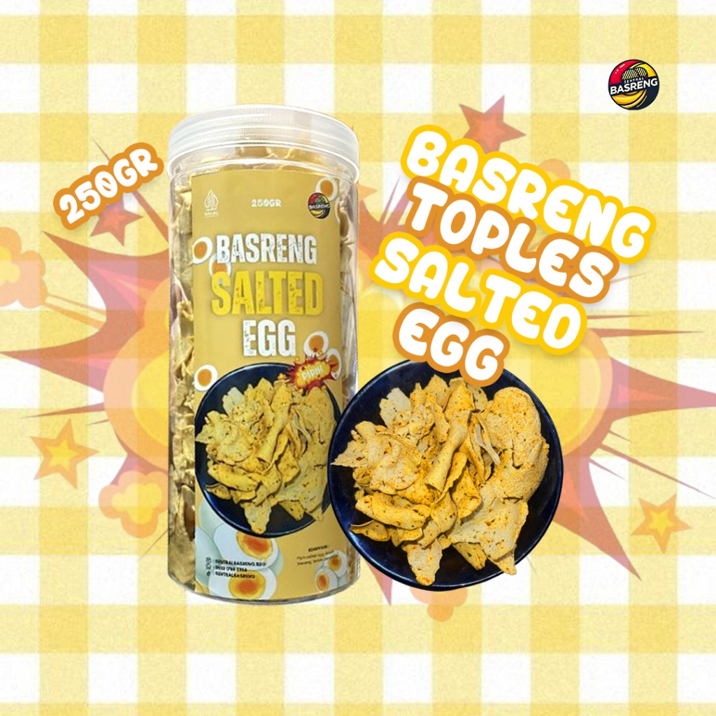 

Sentral Basreng Salted Egg 250gr – Basreng Pipih Gurih Telur Asin – Snack Renyah 1/4 KG