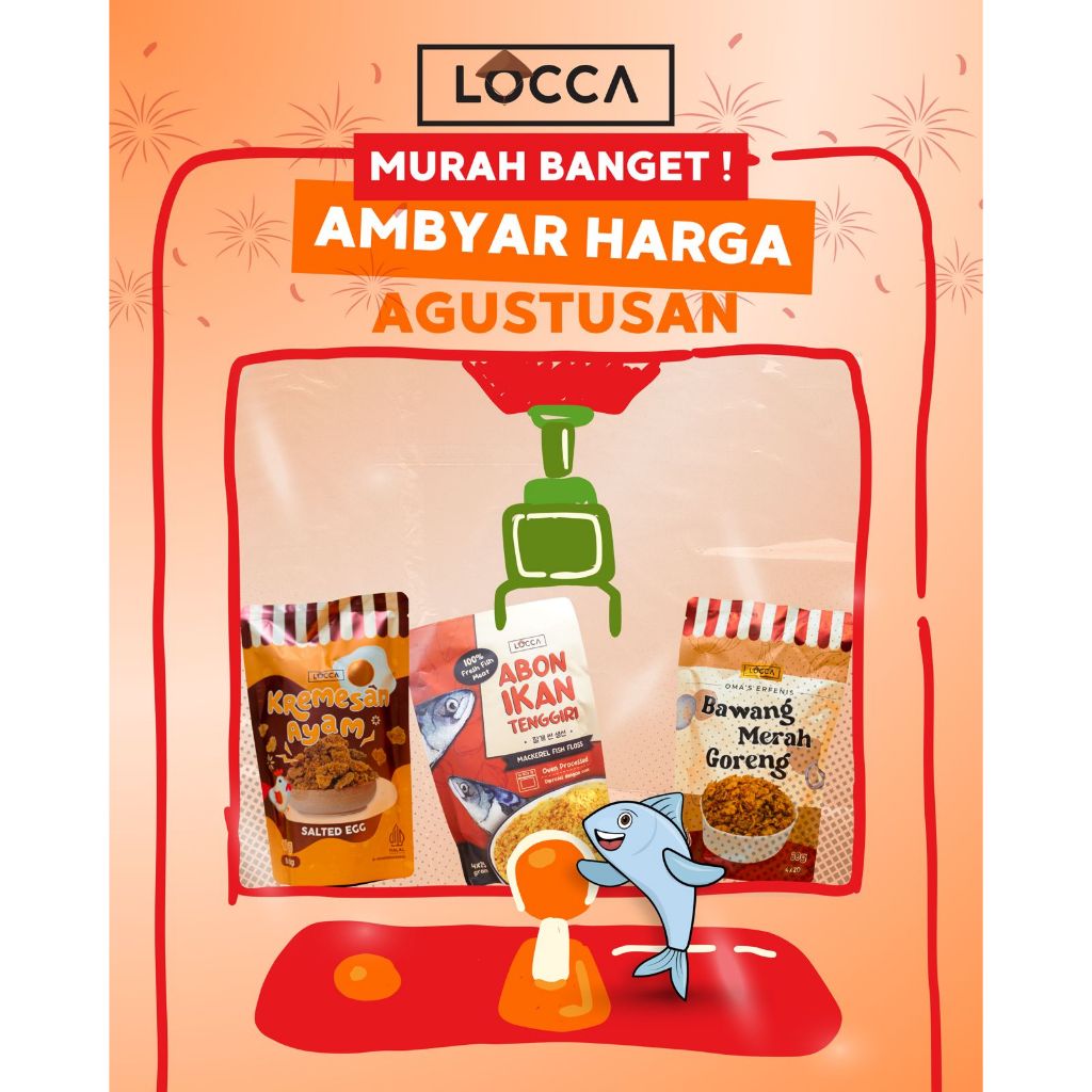 

Locca Bawang Goreng / Penambah Nafsu Makan Anak / Ayam Kremes / abon ikan / Taburan Nasi