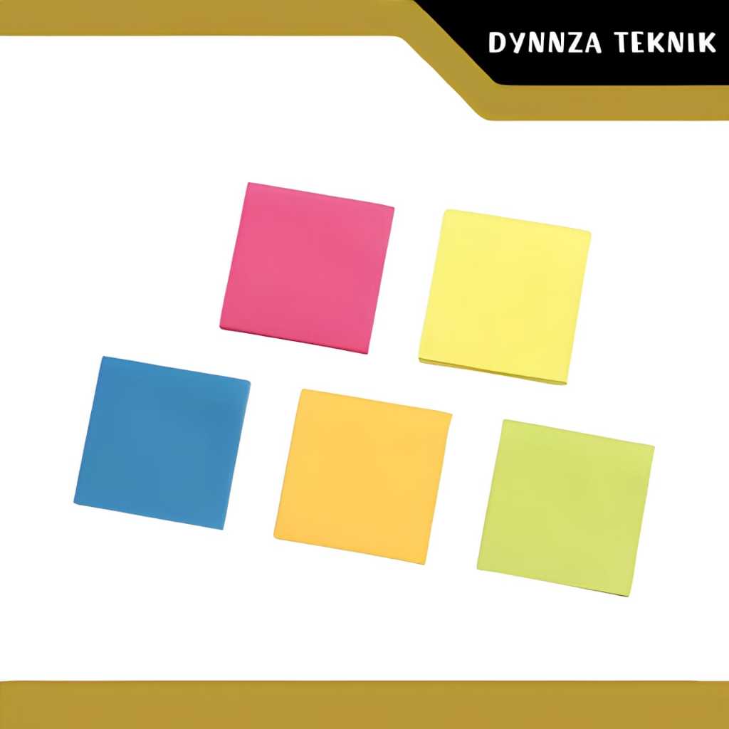 

Sticky Note Mini Brilliant Cubes 3"x3"/Memo Cubes 3"x3" 5 Warna