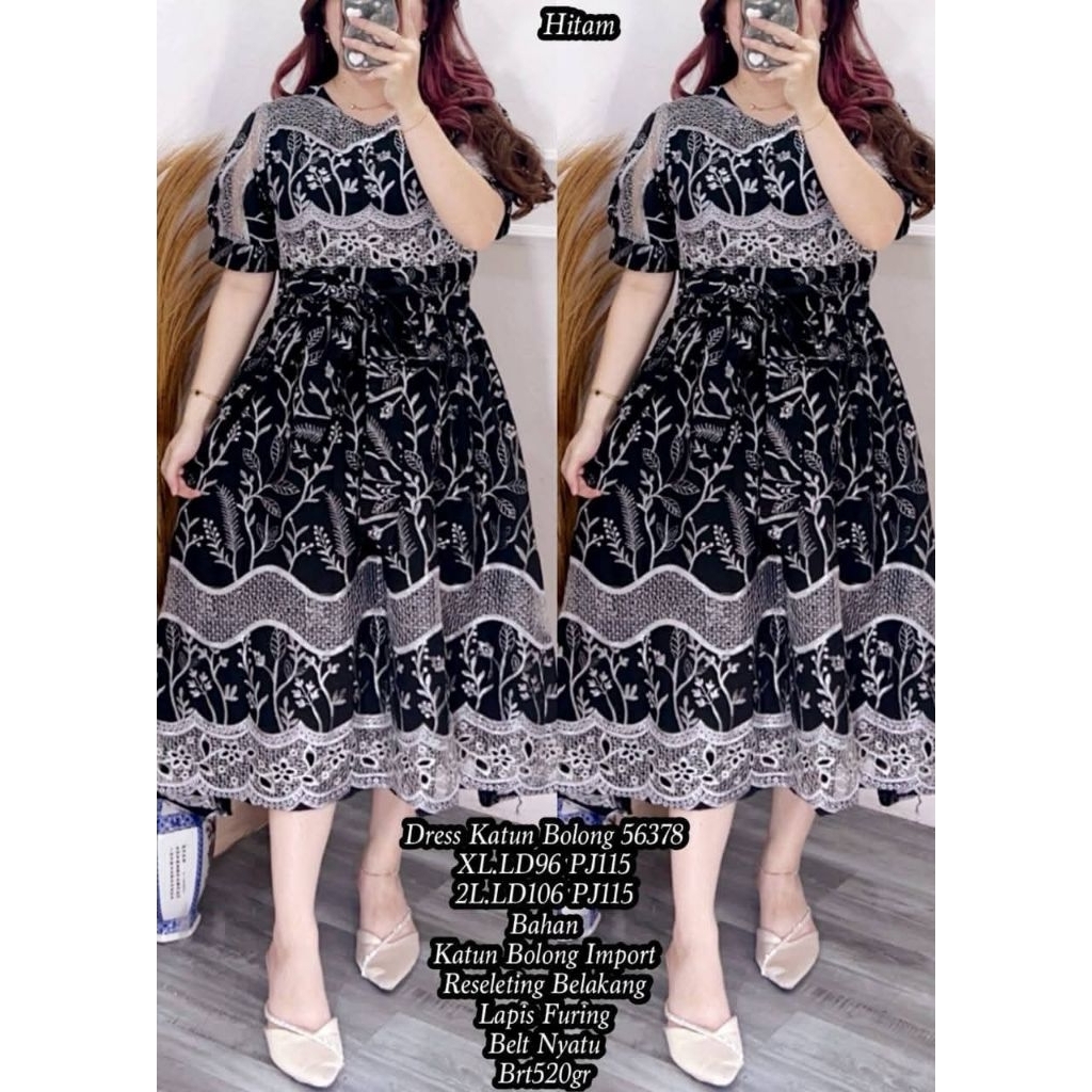 DRESS KATUN BOLONG PREMIUM