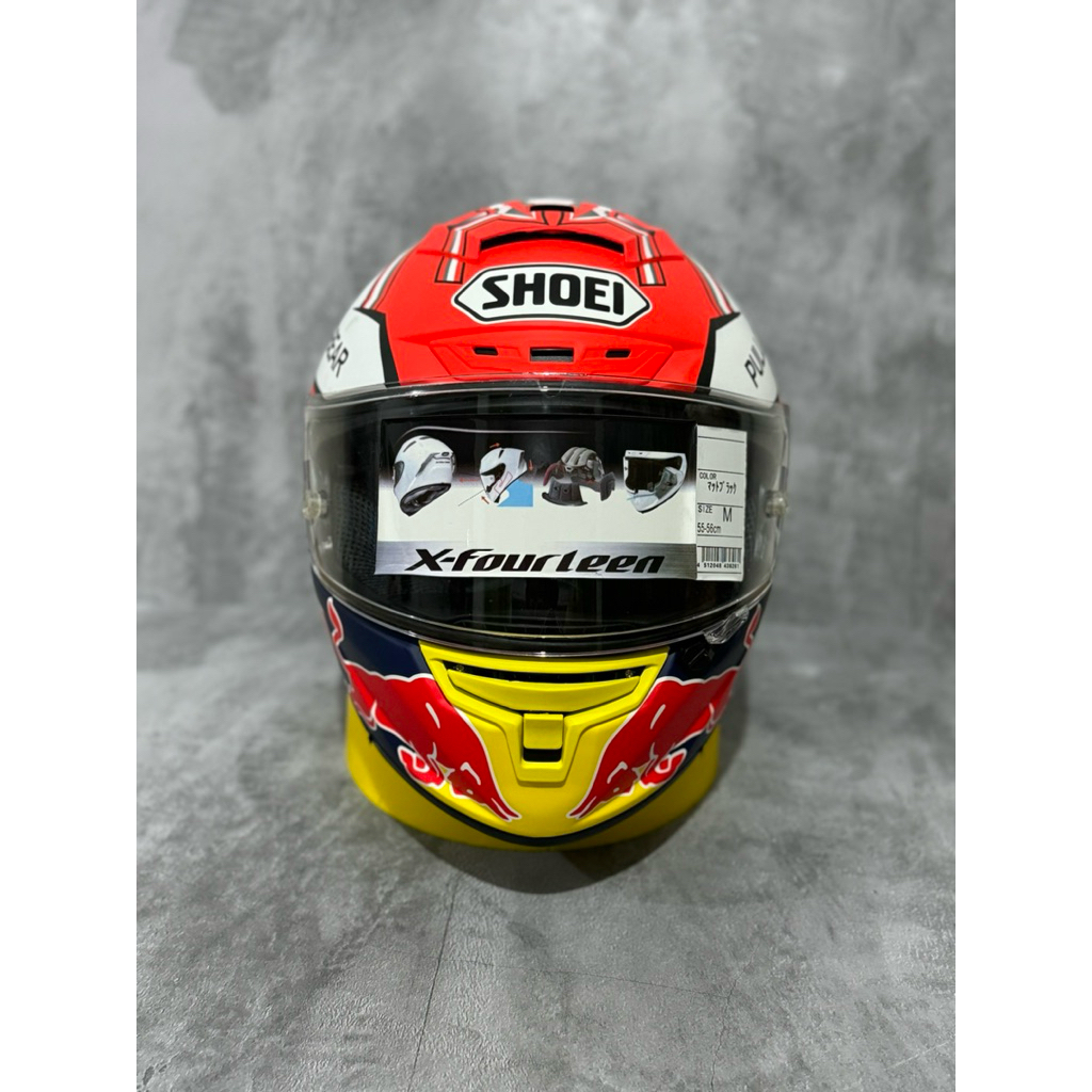 HELM CLONE SHOEI X14 1:1 FULL FACE MARC MARQUEZ 5 REDBULL PREMIUM NEW