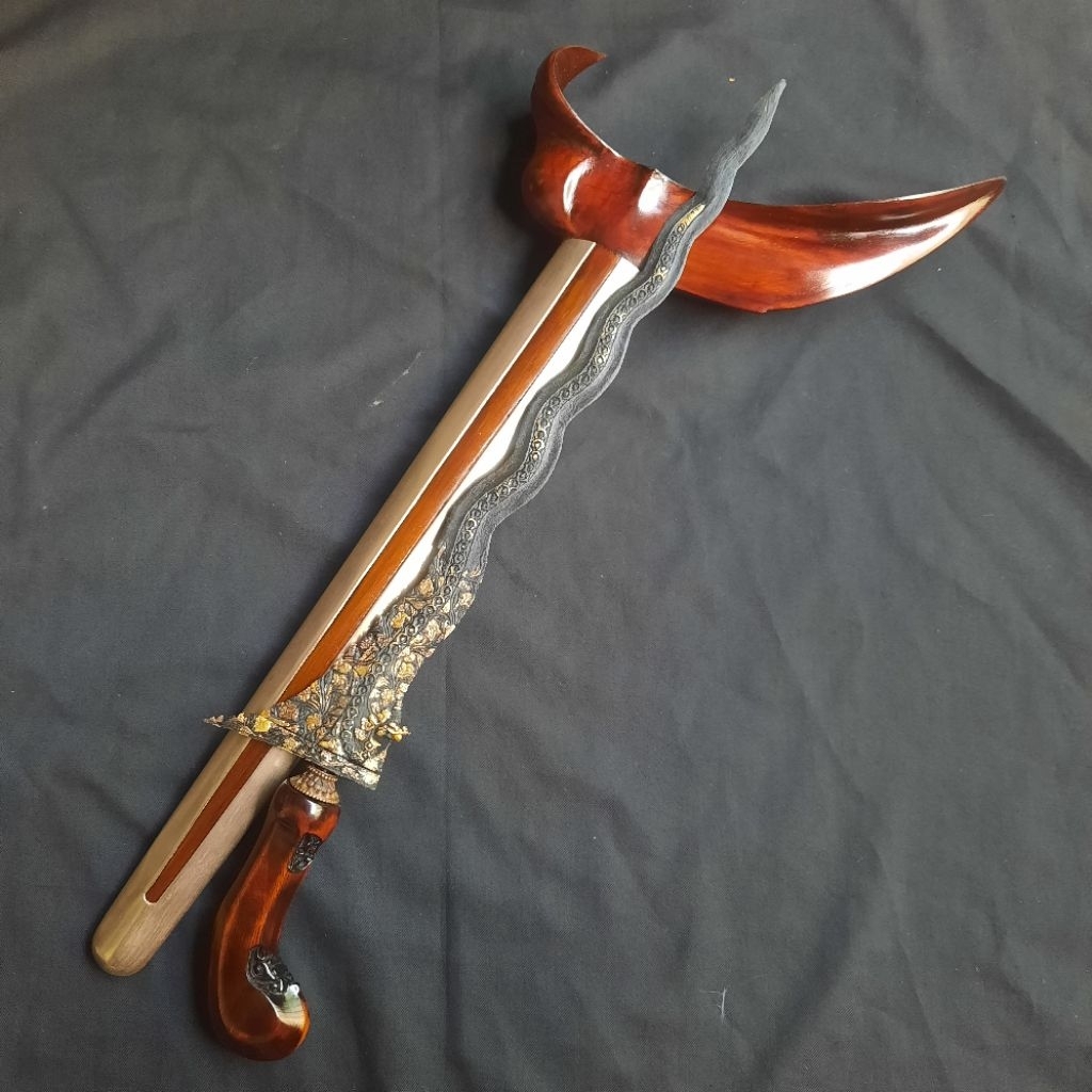 Nogo Sosro Luk 13 Kinatah Emas Asli Pamor Keleng Majapait Majapahit