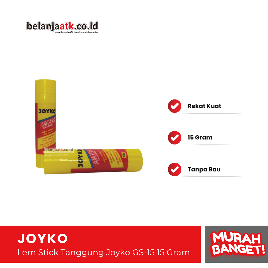 

Lem Stick Tanggung Joyko GS-15 15 Gram