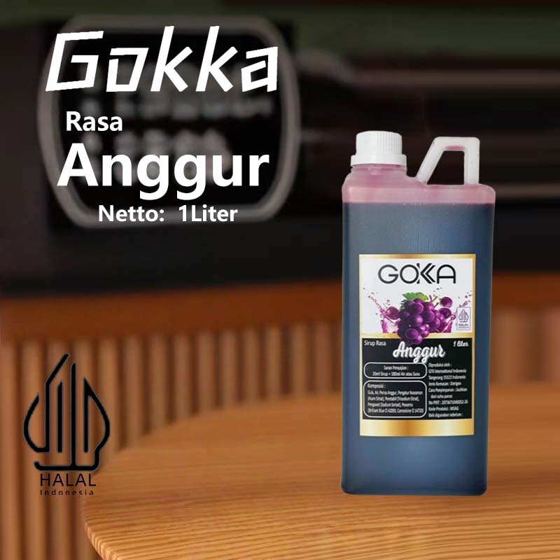 

Gokka Sirup Auggur 1L - Minuman Segar Rasa Auggur /Auggur Syrup