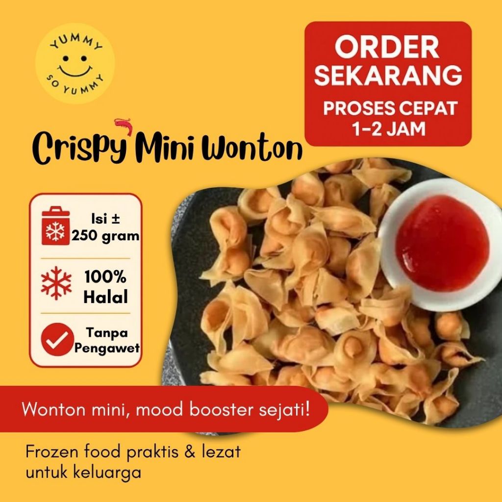 

Makanan Beku Premium Crispy Mini Wonton Frozen