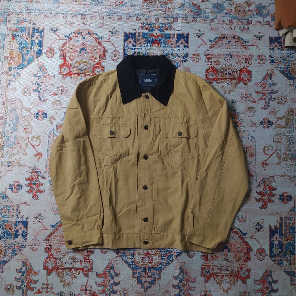 LBSM Trucker Cotton Canvas Corduroy Collar