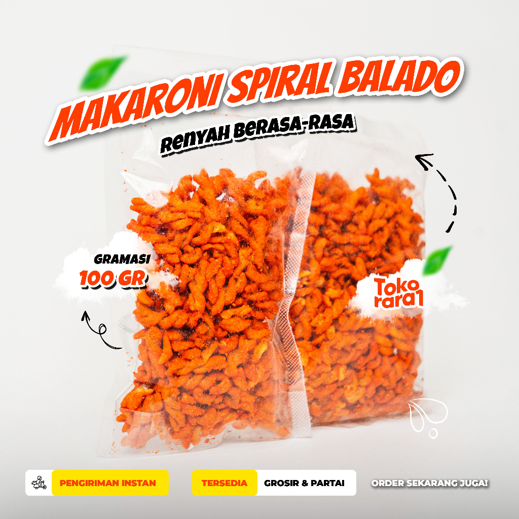 

Makaroni Spiral Balado Jagung bakar makroni 100-150gr