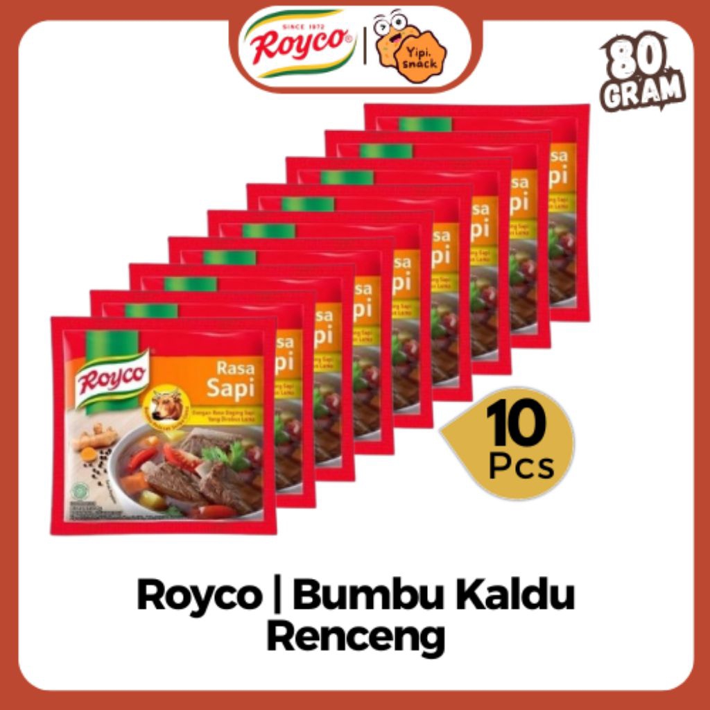 

Royco Sapi Renceng isi 12 Bumbu Kaldu @8gr