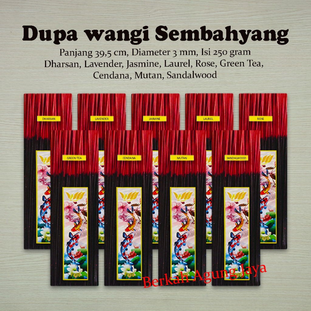Dupa Wangi / Hio Wangi Sembahyang Hitam Isi 250 Gram