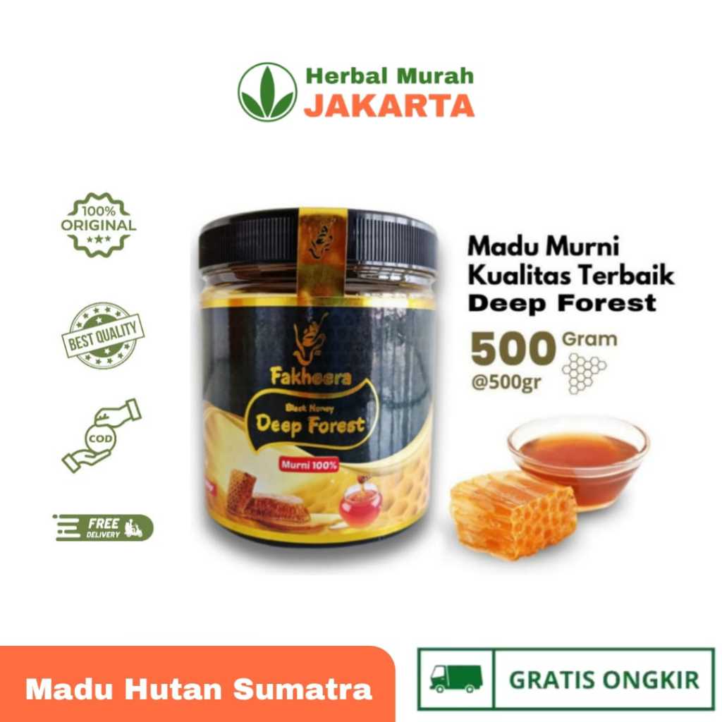 

Fakheera Madu Hutan Murni Asli Sumatera 500gr Natural Pure Honey Minuman Kesehatan