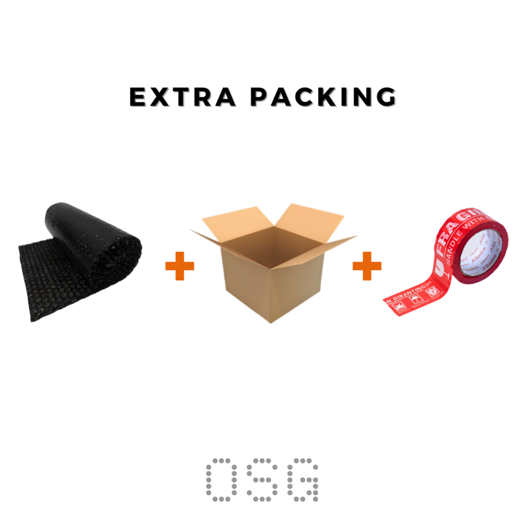 

Extra Packing Tambahan Kardus + Bubble Wrap + Fragile