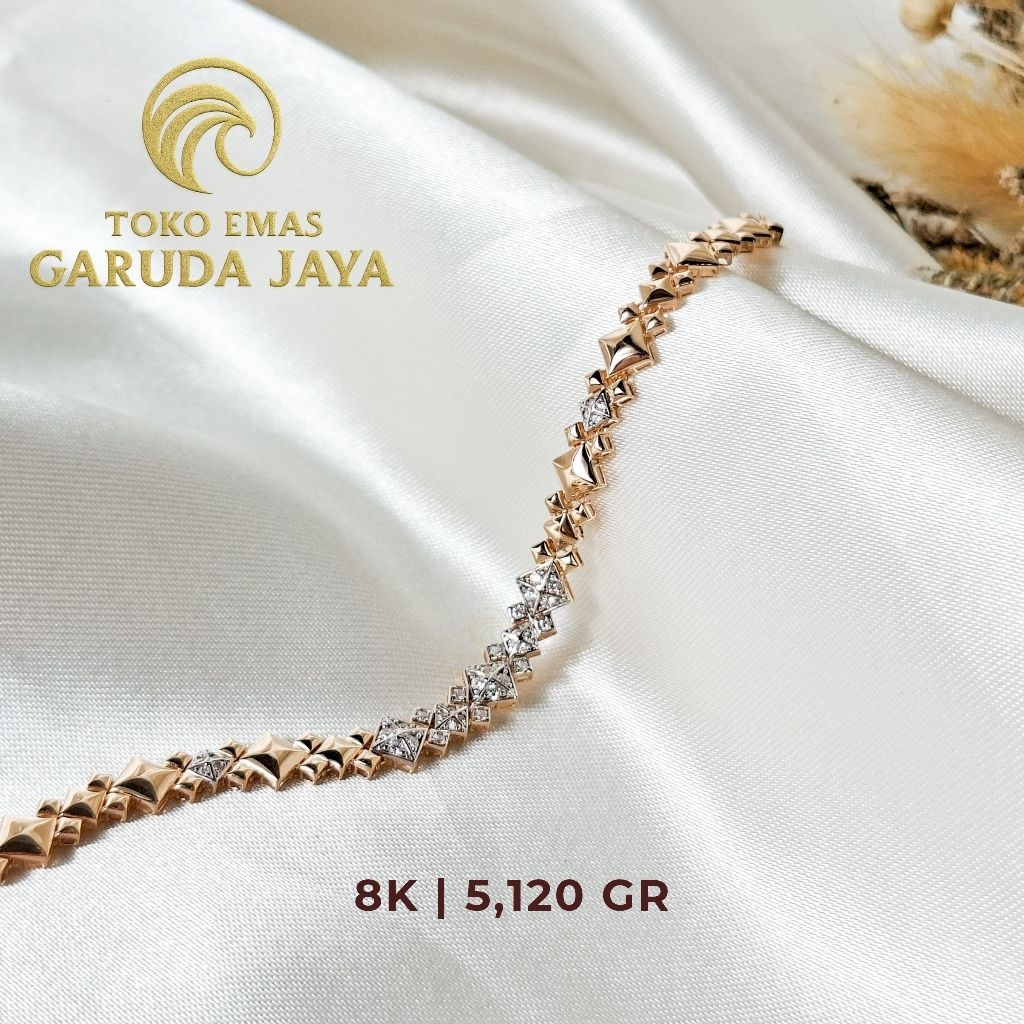 GELANG EMAS BRILLARE 8K | GELANG EMAS 8K | GELANG 5 GR