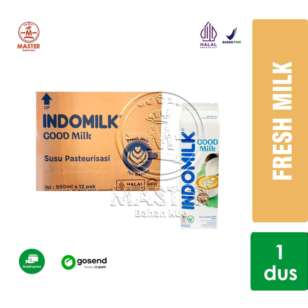 

Susu Fresh Milk INDOMILK 1 Karton Good Milk Susu Pasteurisasi [KHUSUS INSTANT]