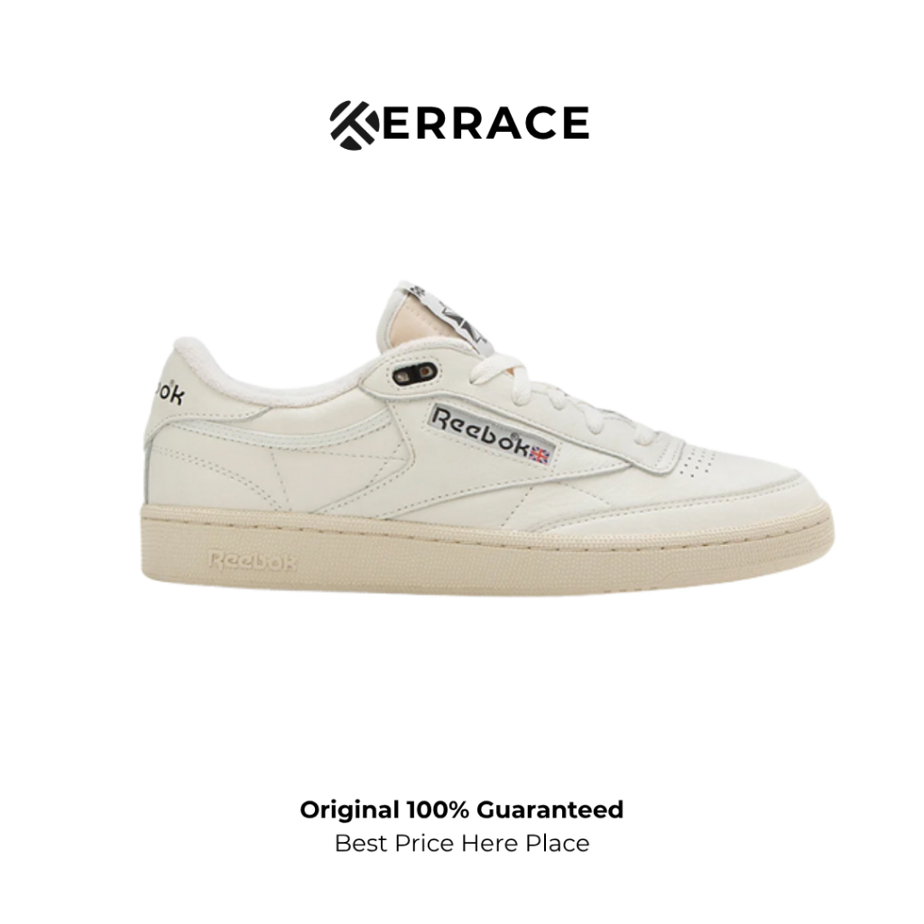 Sepatu Reebok Club C 85 Vintage Chalk Core Black