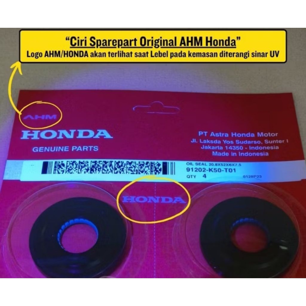 SIL KREK AS KIRI (91202-K50-T01)BEAT,VARIO ORIGINAL.