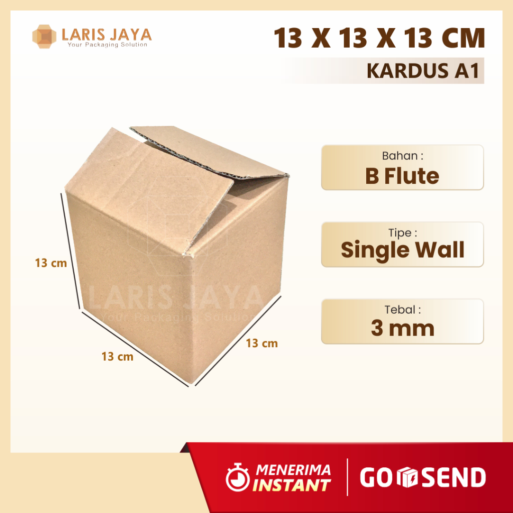 

Kardus / Box / Karton / Kotak Packing Kubus - 13 x 13 x 13 cm ( Kardus 13 x 13 x 13 cm )