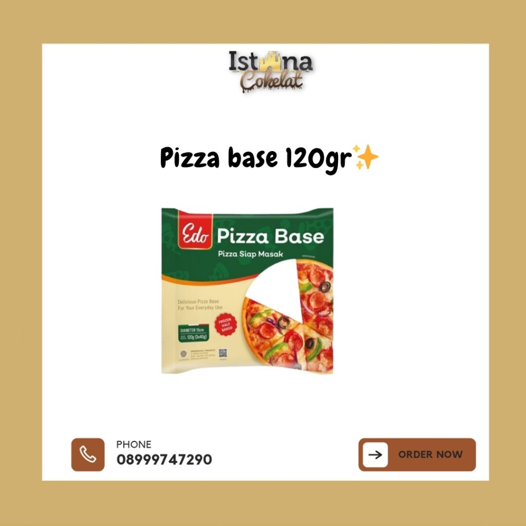 

[FROZEN] Edo Pizza Base (adonan pizza)