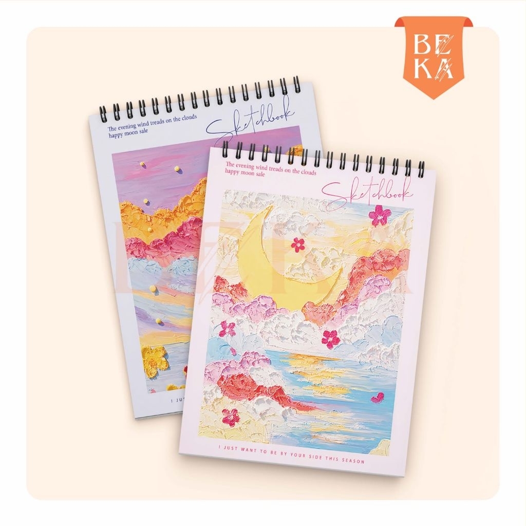 

Sketchbook A5 Buku Sketsa Vertikal Jilid Spiral 40 Lembar / 80 Halaman Buku Gambar Tebal
