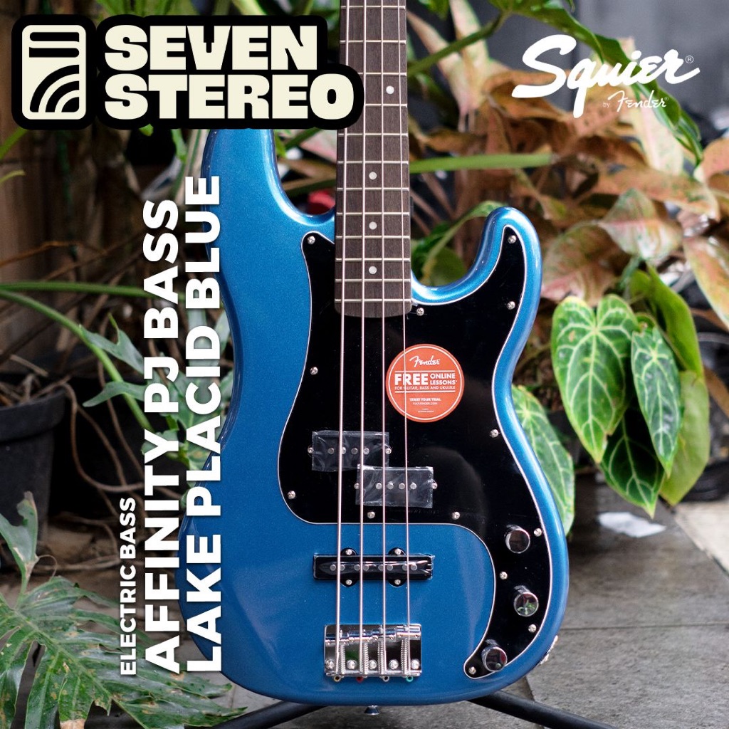 Squier Affinity Series Precision PJ Bass Guitar Lake Placid Blue
