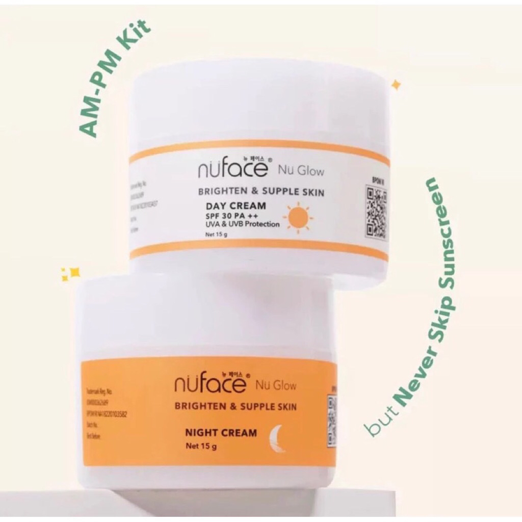 nu facebrighten & supple skin night cream dan day cream