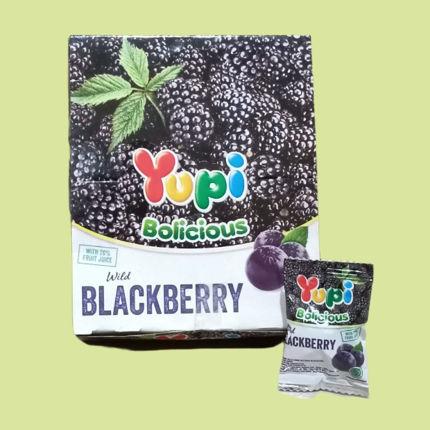 

Yupi Bolicious Blackberry 5 gram (24 pcs/box)
