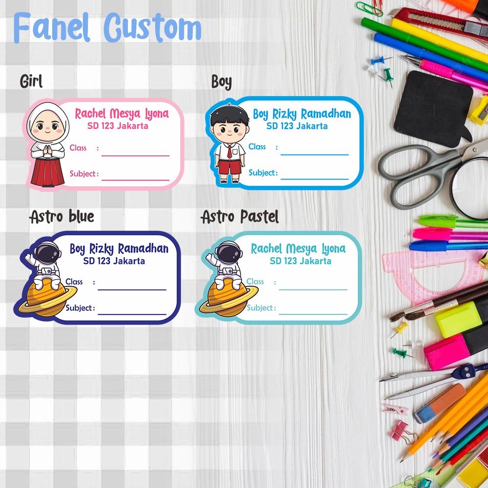 

STIKER LABEL NAMA BUKU SEKOLAH STICKER LABLE CUSTOM NAMA STIKER BUKU UNIK