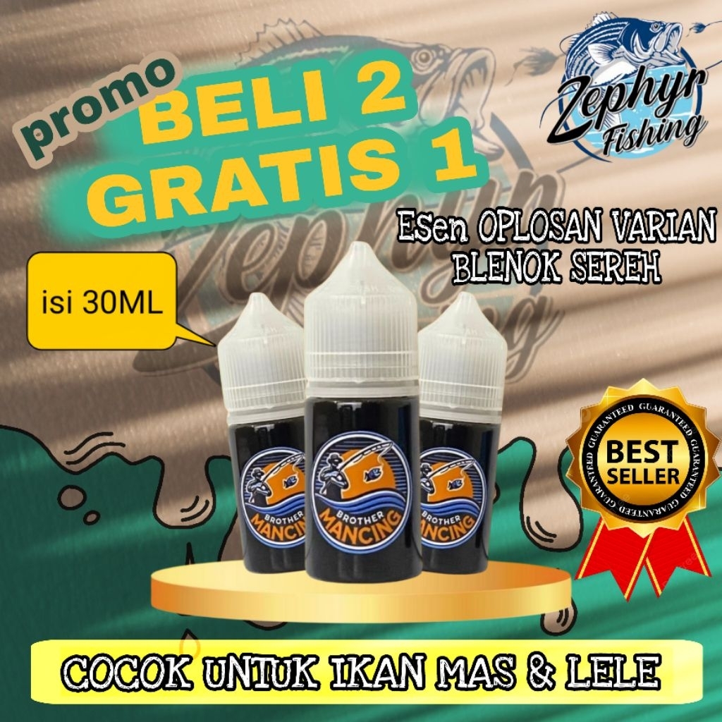 Esen Oplosan Blenok / Belenok Sereh Ikan Mas Lele 30ml | BRADER MANCING eesen jahat auto gacor