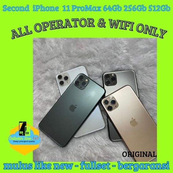 iPhone 11 Pro Max 64Gb 256Gb 512Gb seken fullset mulus like new bergaransi