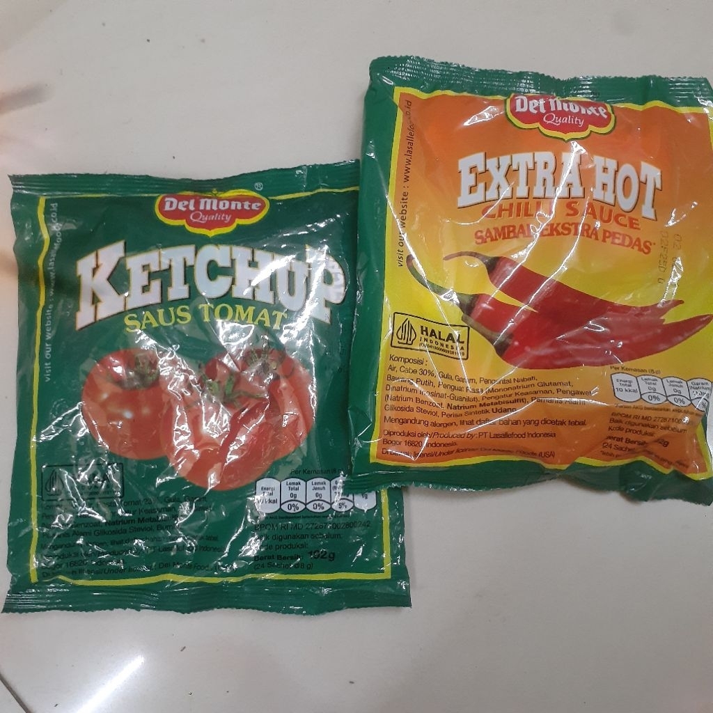 

Saus DEL MONTE sambal tomat sambal cabe