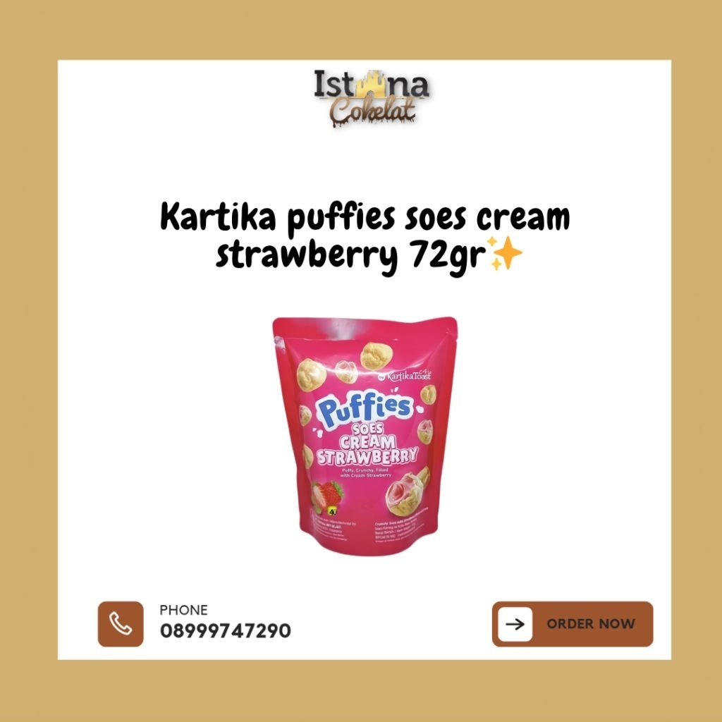 

Kartika puffies soes cream strawberry