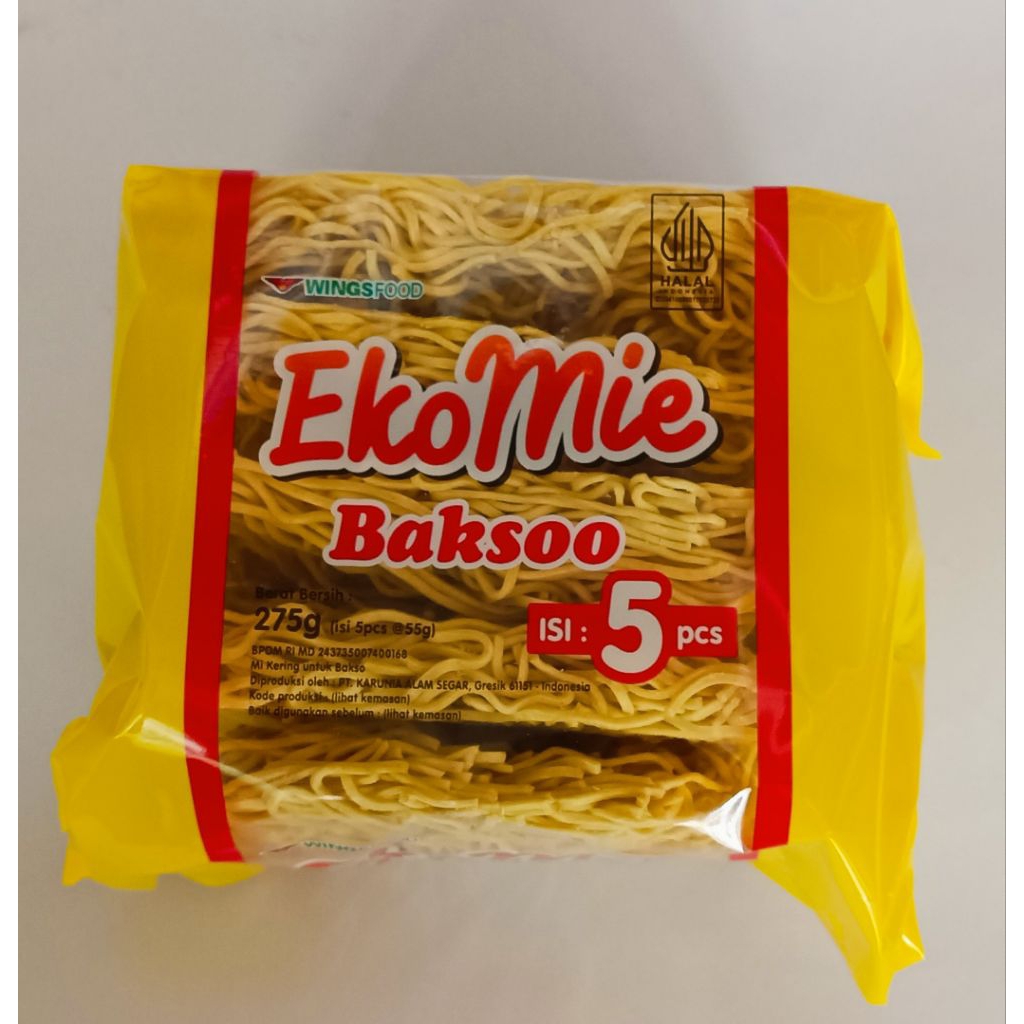 

Eko Mie Bakso isi 5 keping 275gr