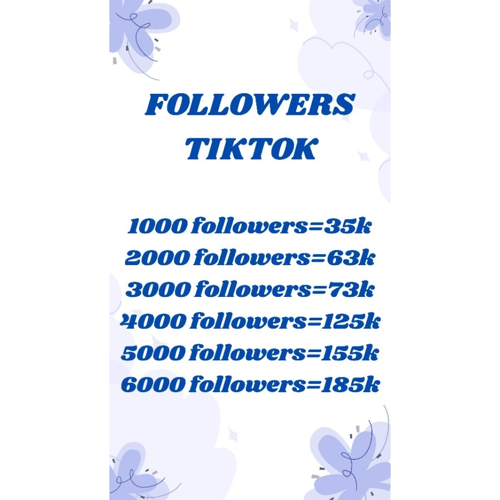 1000Followers tiktok|| murah cepat dan aman