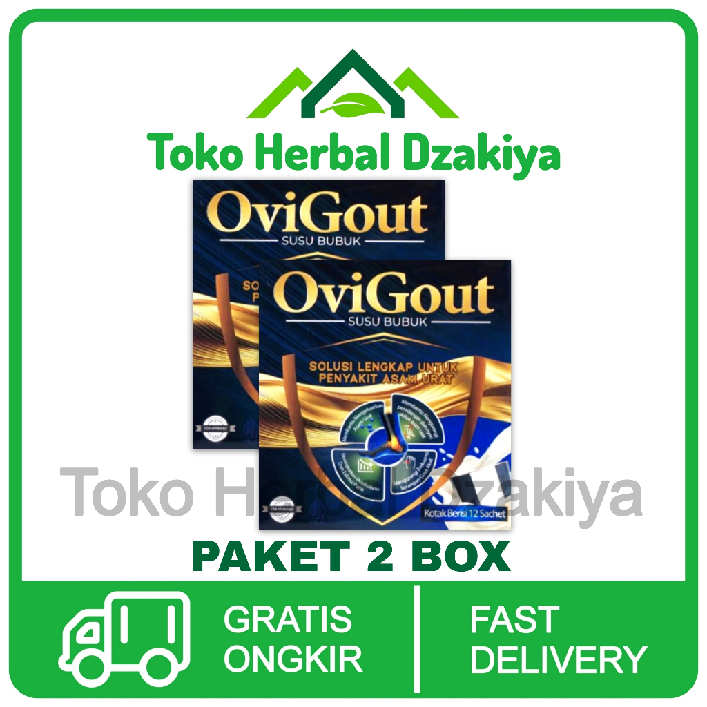 

2 Box Ovigout Susu Obat Untuk Asam Urat Nyeri Sendi Kolesterol Original Asli