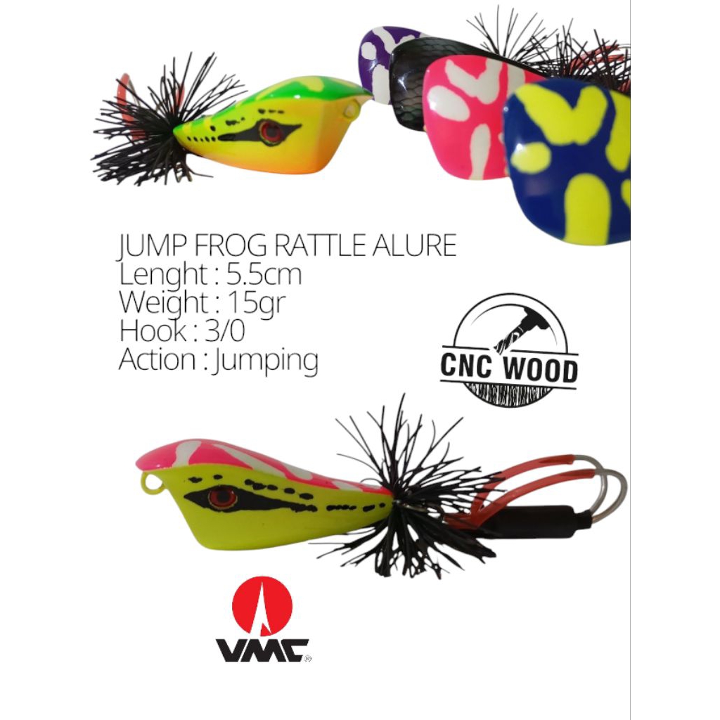 Jump Frog Topi Rattle 5.5cm Alure New CNC