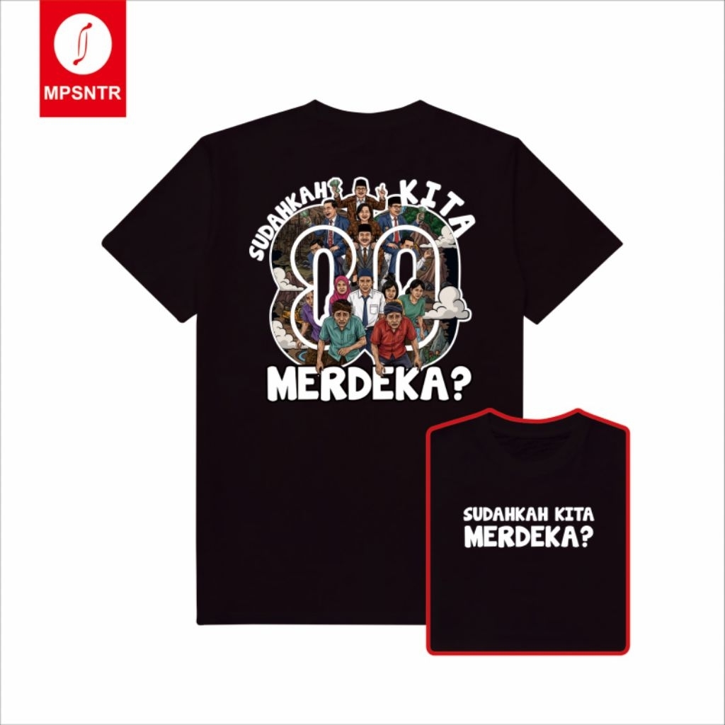 Kaos Sudahkah Kita Merdeka? | Kaos Kemerdekaan | Kaos Distro Santri | Kaos Santri | Kaos Pria Wanita