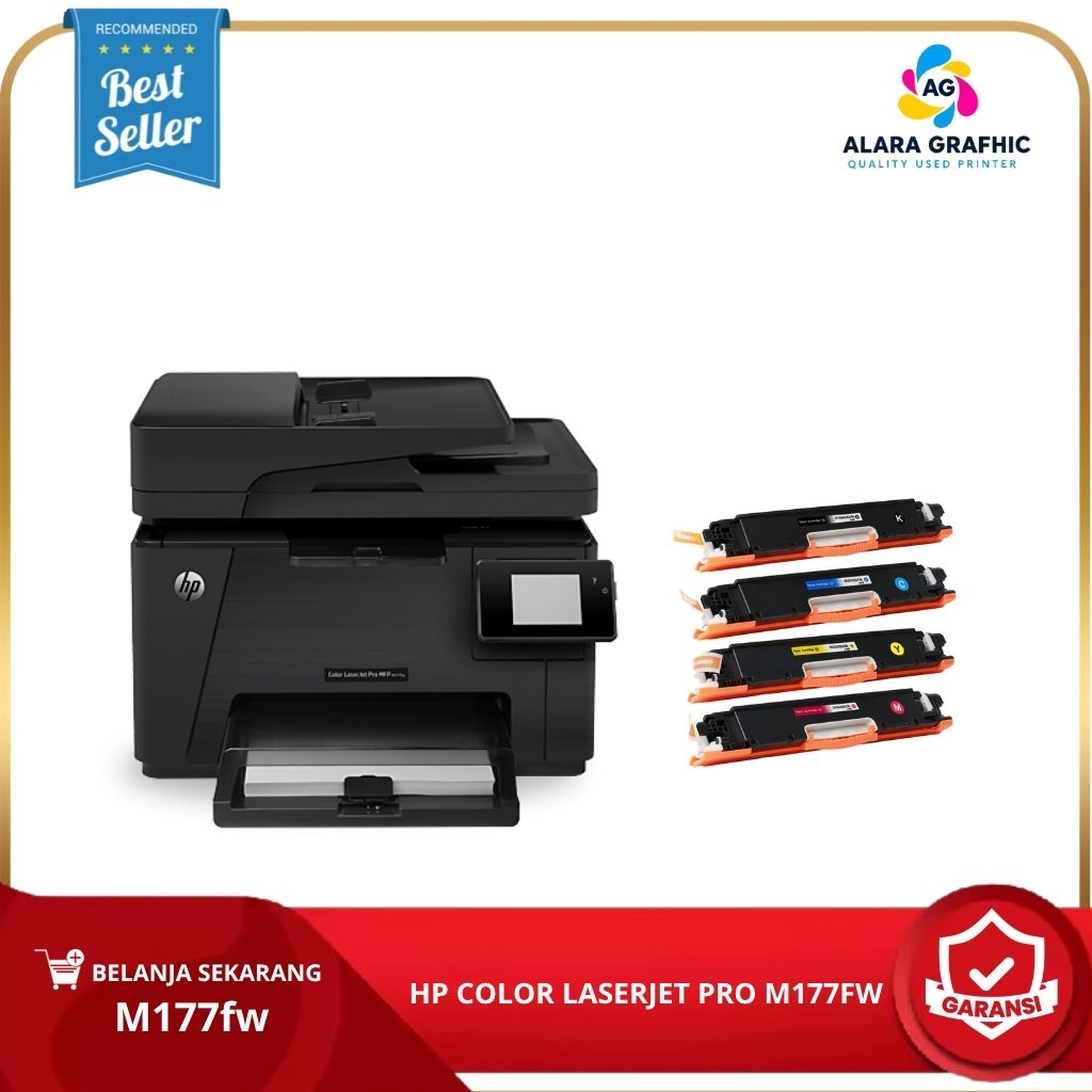 Printer hp laserjet color M177 Fax & wireles(print,scan dan copy)