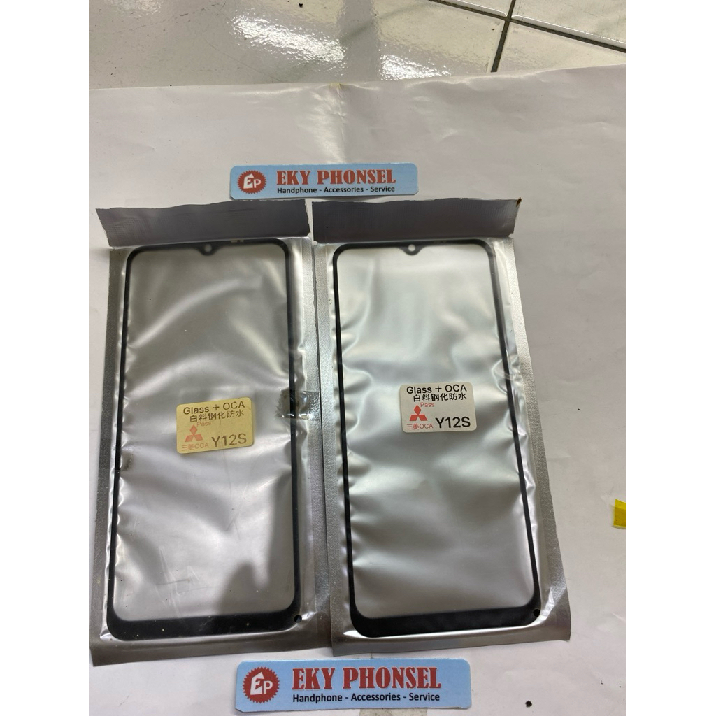 Kaca Lcd + Lem Oca VIVO Y20 2020, Y15s, Y20 2021, V2027, Y20S, V2029, Y12S, V2026 Kaca Depan Kaca Ts