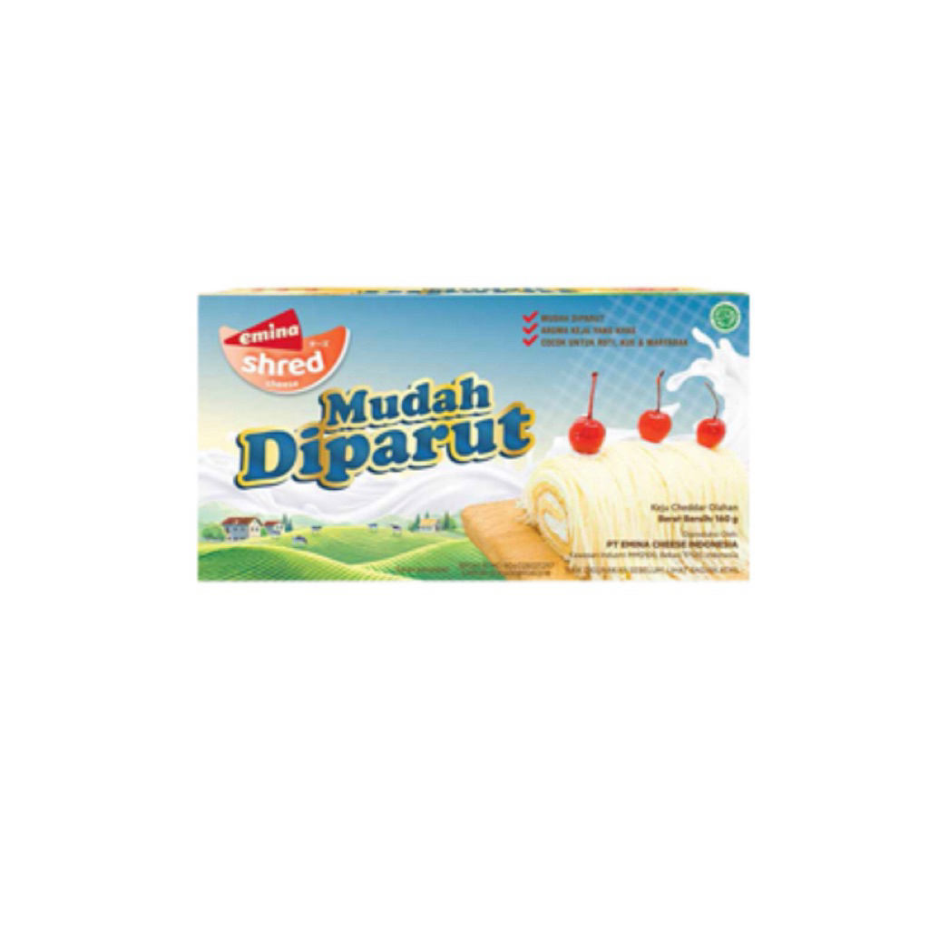 

Emina Cheese Shred Mudah Diparut 160 g – Keju Serbaguna