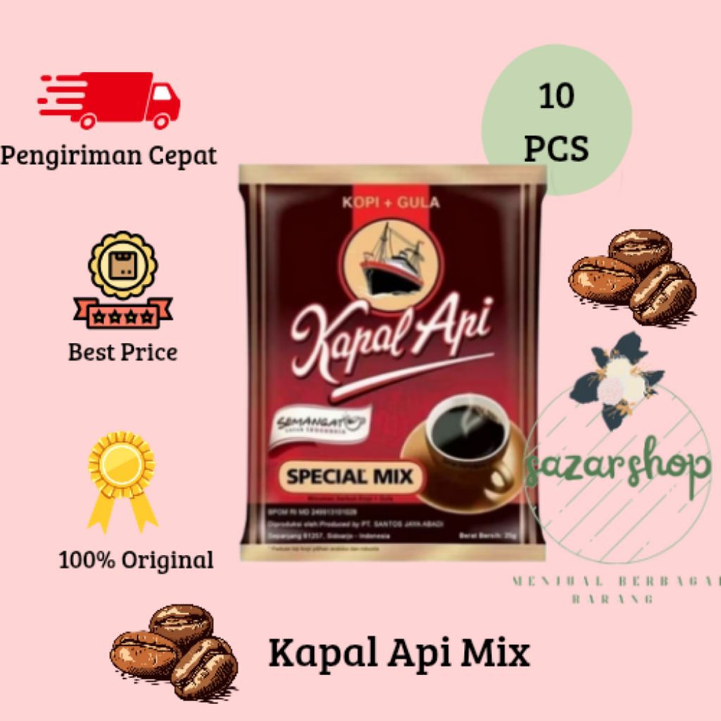 

Kopi Kapal Api Special Mix - 10 pcs