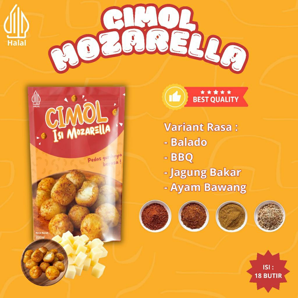 

CIMOL BOJOT ISI MOZZARELLA FROZEN CEMILAN Heavenly Food