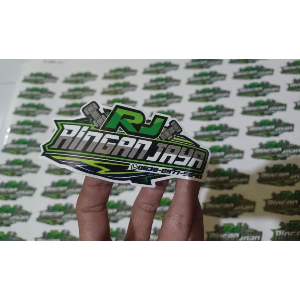 

CETAK STIKER LABEL KEMASAN , STIKER KROMO A3 , STIKER PRINT AND CUTT , 100 LEMBAR